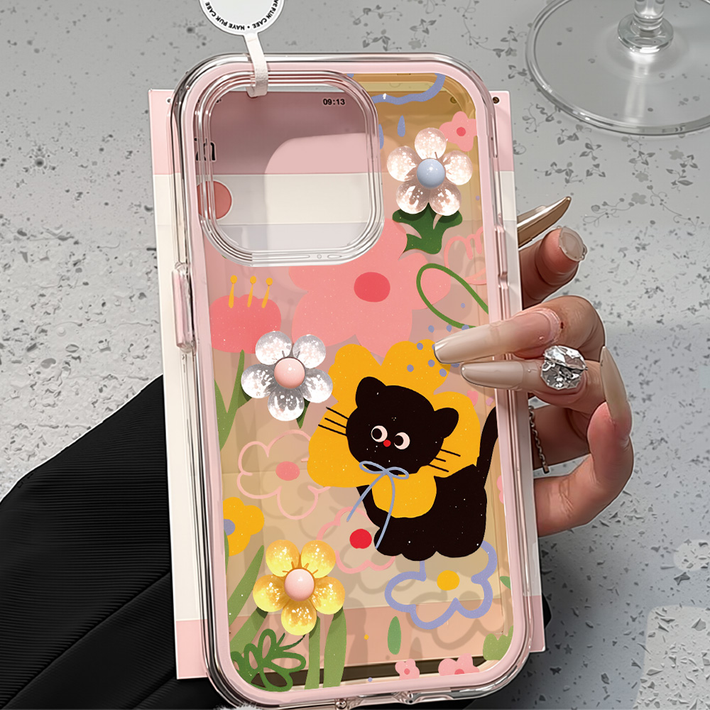 Phone Cases Store - Clear Cute Cat Case For iPhone