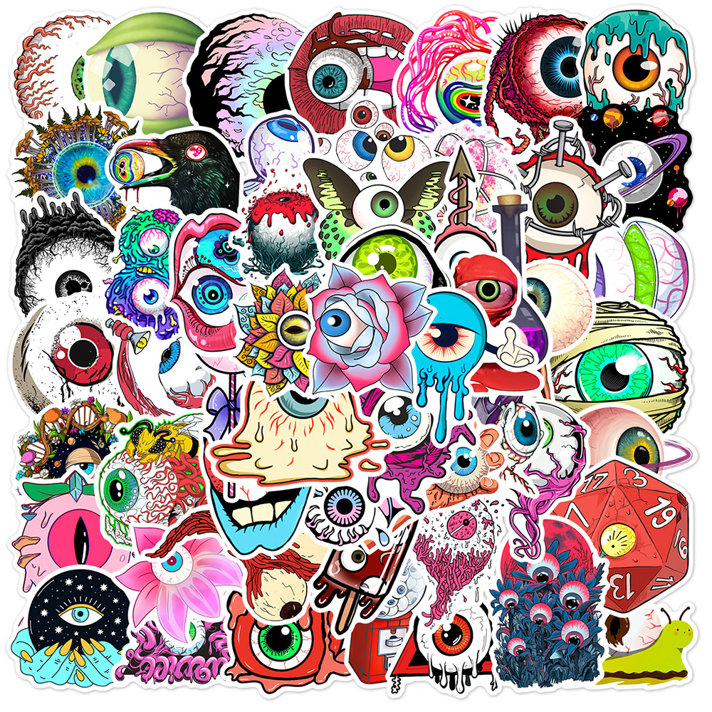 Phone Cases Wholesale - 10/30/60pcs Cartoon Evil Eye Horror Eyes