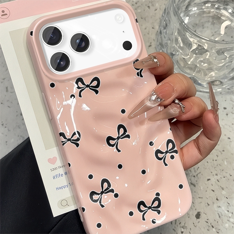 Phone Cases For Girls - Lovely Korean Bow Candy Color Phone