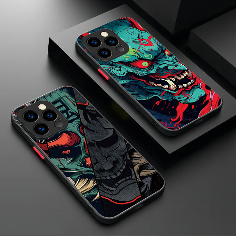 Phone Cases Store - Samurai Hannya Mask Ghost Printing Phone