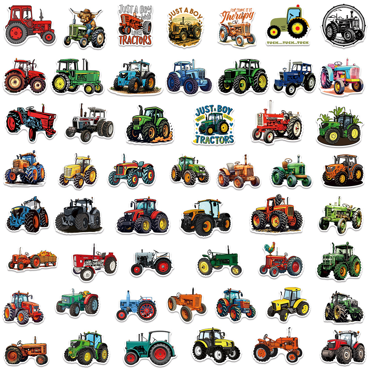 50/100 Pcs Cartoon Farm Tracto - Phone Cases The Dairy recensione e prezzo