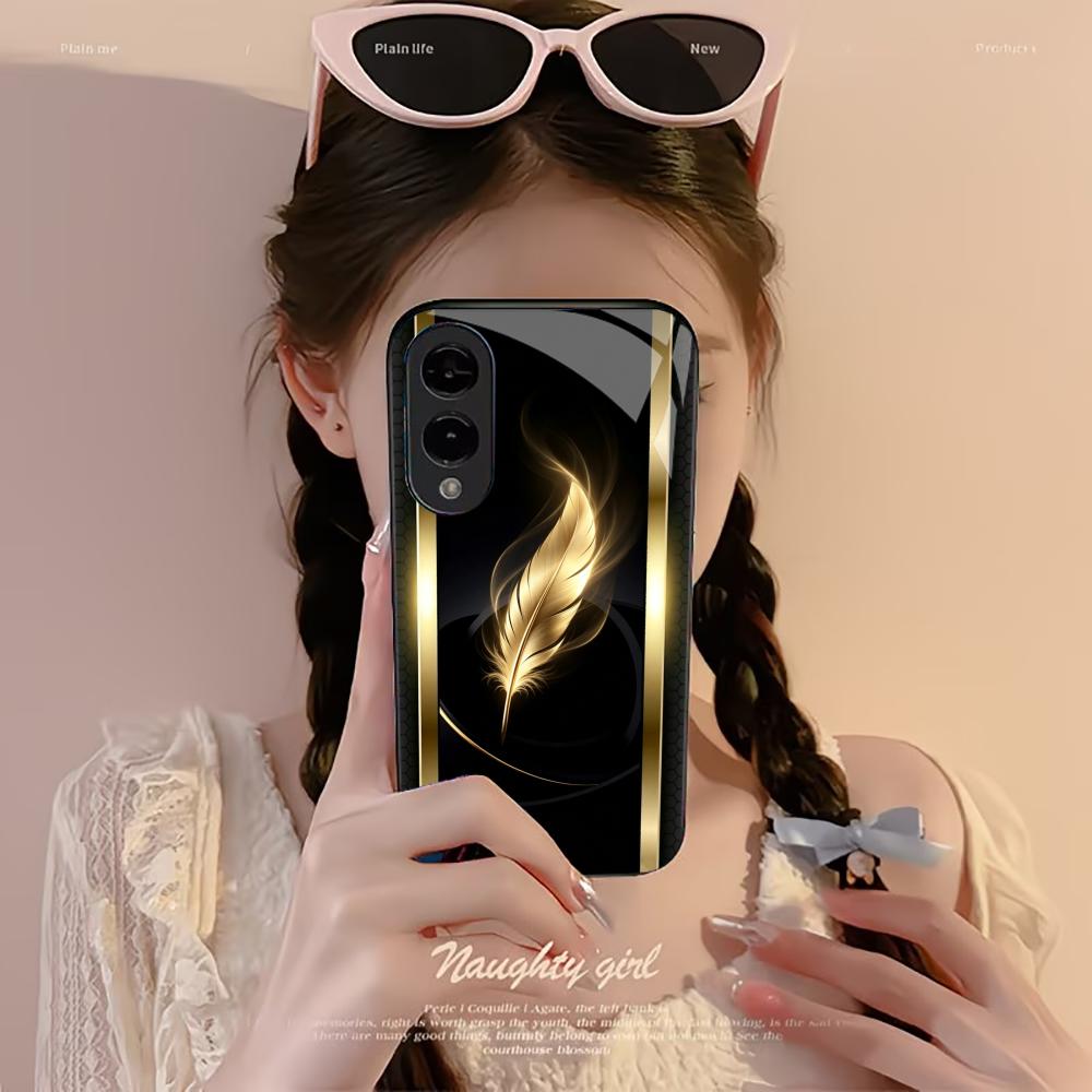 Shiny Golden Feather phone cas - Phone Cases Quad Lock recensione e prezzo