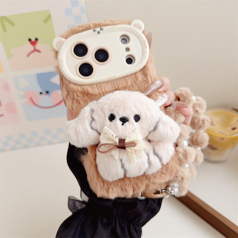 3D Cartoon Bowknot Puppy Warm  - Phone Cases Store recensione e prezzo