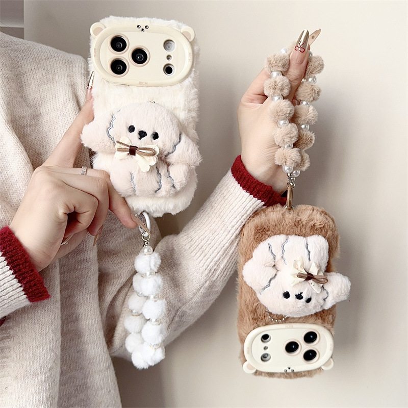 3D Cartoon Bowknot Puppy Warm  - Phone Cases Store recensione e prezzo