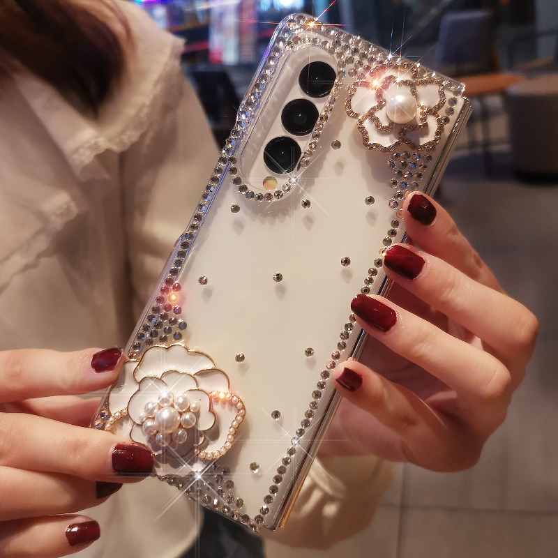Luxury Diamond Pearl Camellia  - Phone Cases Ysl recensione e prezzo