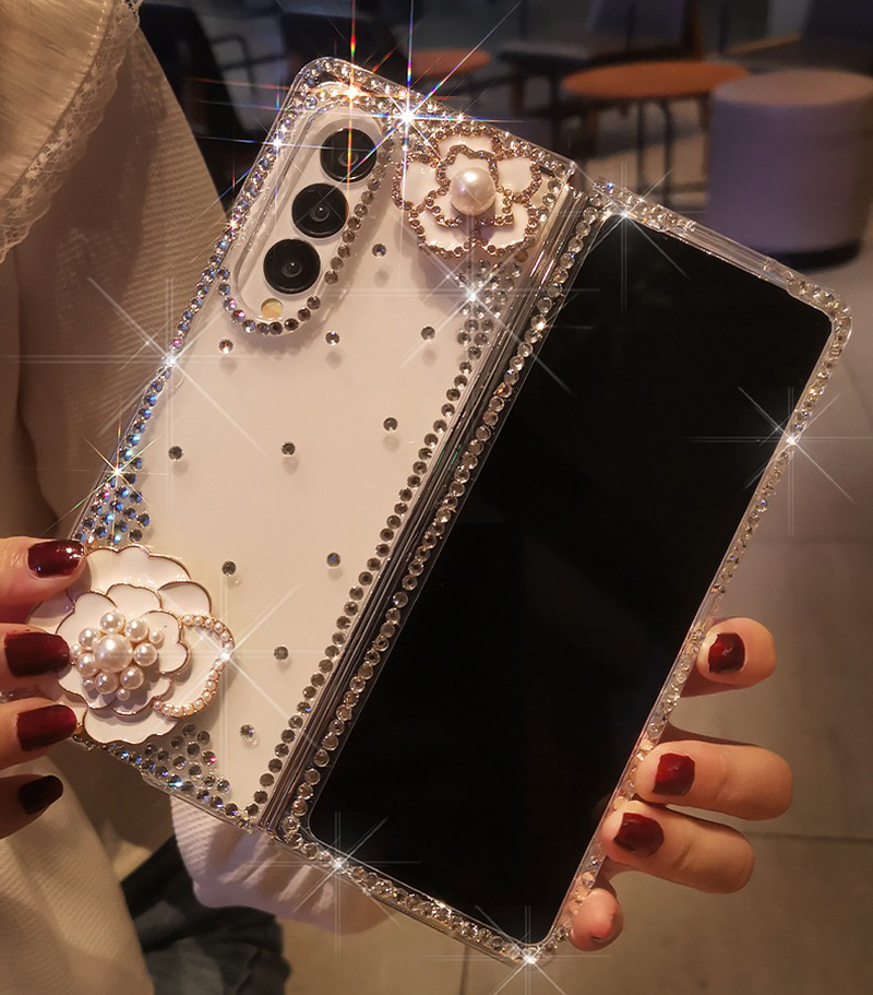 Luxury Diamond Pearl Camellia  - Phone Cases Ysl recensione e prezzo