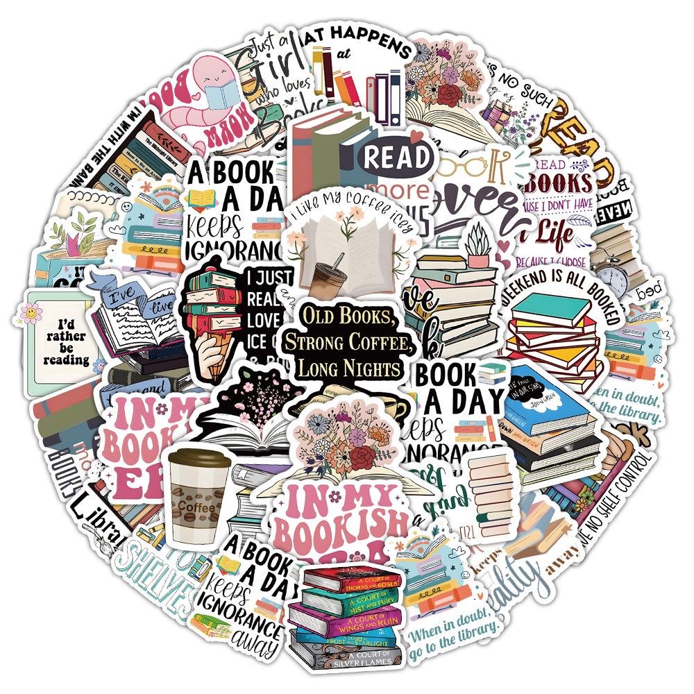 10/30/50pcs Book Reading Carto - Phone Cases Wholesale recensione e prezzo