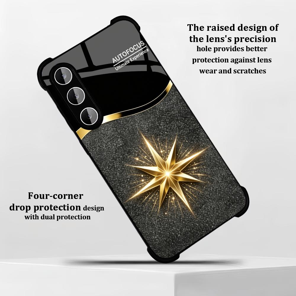 Black Shiny Gold Star phone ca - Phone Cases Quad Lock recensione e prezzo