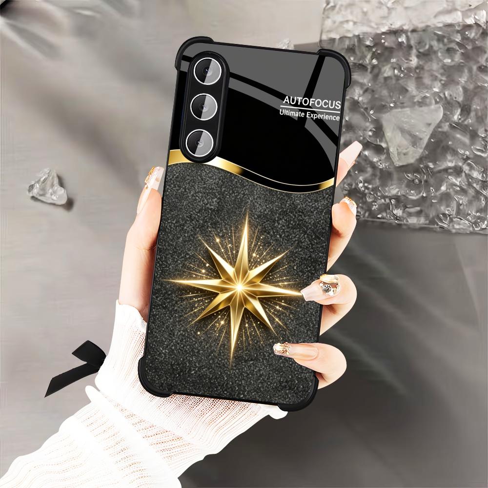 Black Shiny Gold Star phone ca - Phone Cases Quad Lock recensione e prezzo