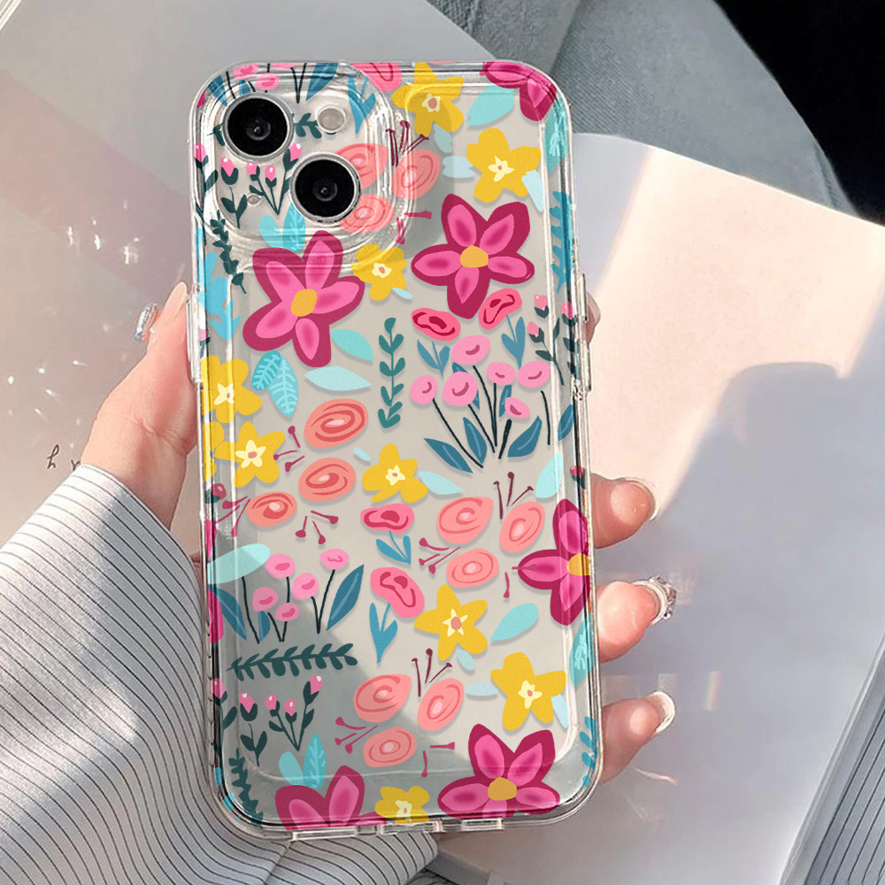 Flower Clear Phone Case For iP - Phone Cases Transparent recensione e prezzo