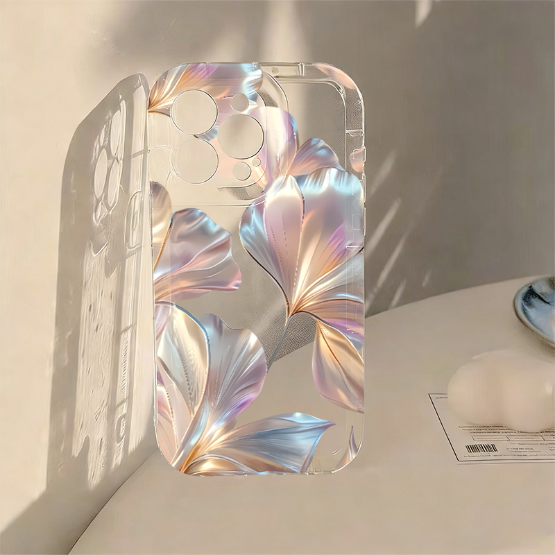 Colorful Metallic Ginkgo Print - Phone Cases Transparent recensione e prezzo