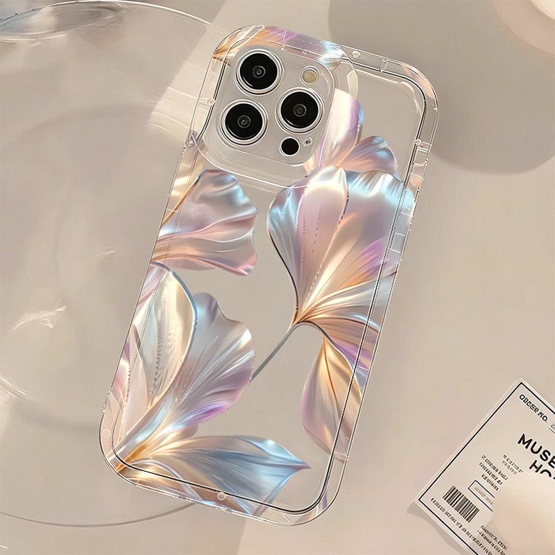 Colorful Metallic Ginkgo Print - Phone Cases Transparent recensione e prezzo