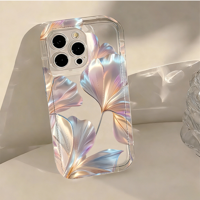 Colorful Metallic Ginkgo Print - Phone Cases Transparent recensione e prezzo