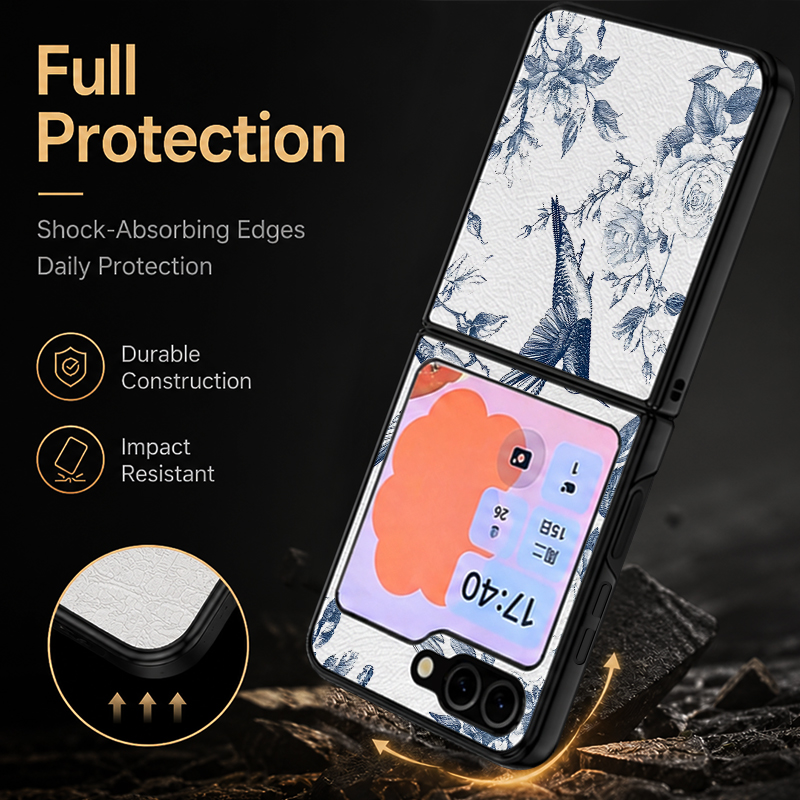 Simple Flower Pattern PU Leath - Phone Cases Leather recensione e prezzo