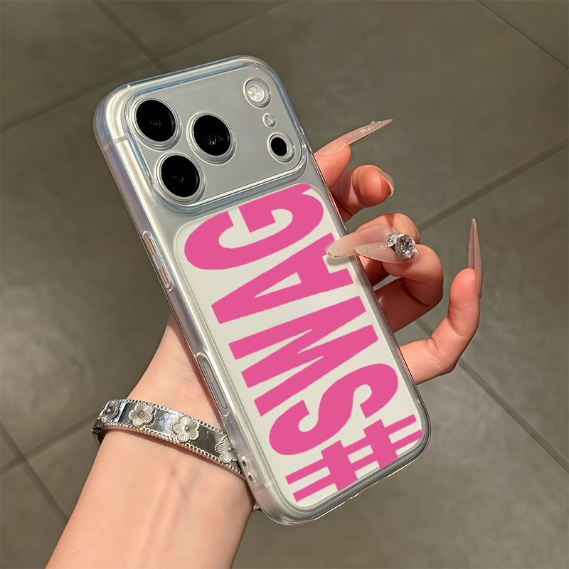 Hot Pink Black SWAG Letter Cle - Phone Cases Transparent recensione e prezzo