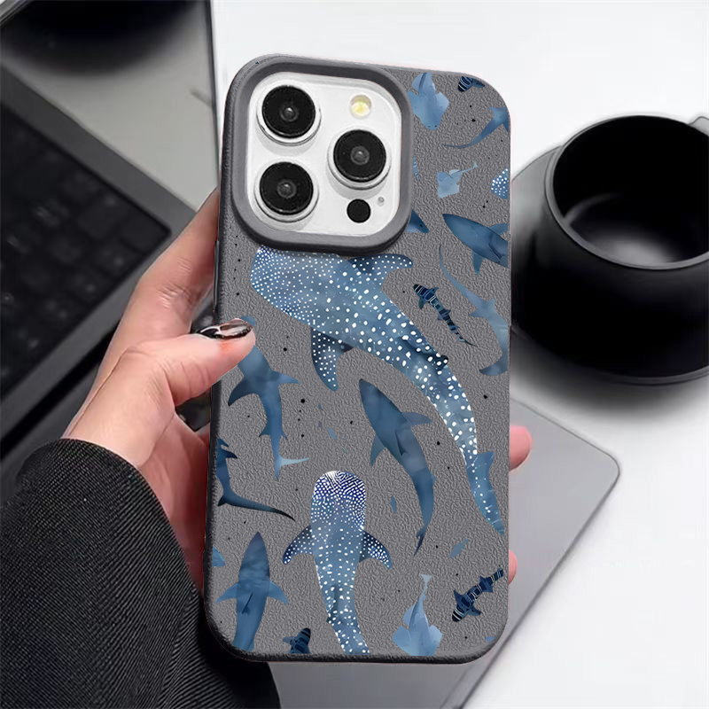 Ocean Shark Whale Pattern Phon - Phone Cases Leather recensione e prezzo