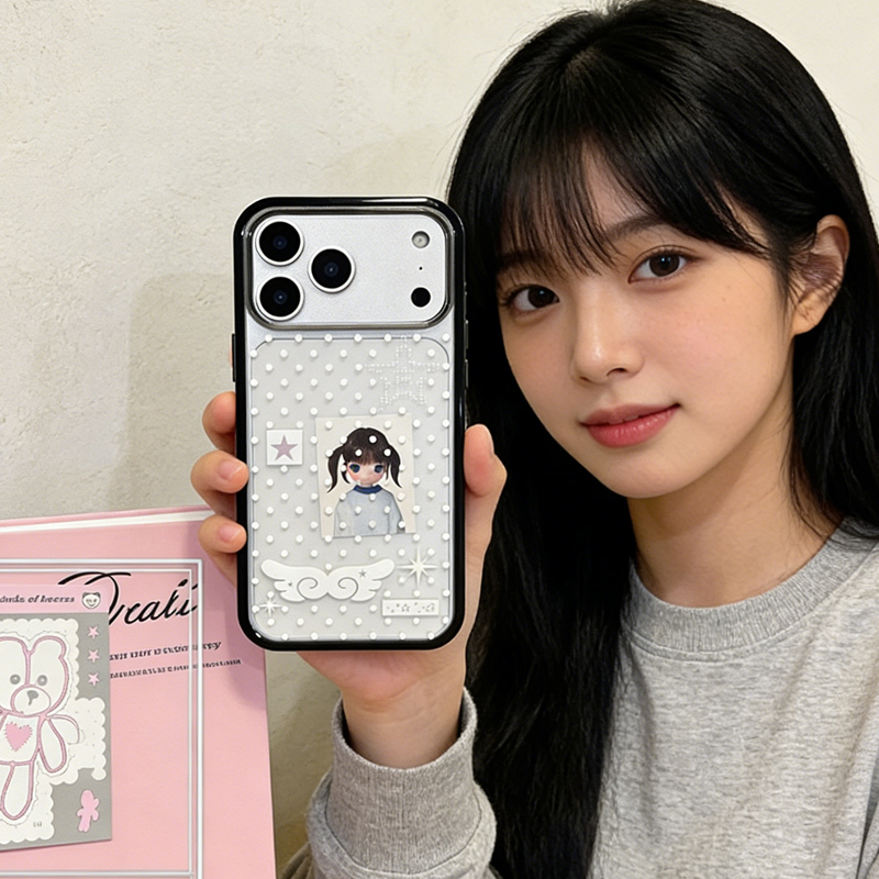 Ins Korean Girl Polka Dots Win - Phone Cases For Girls recensione e prezzo