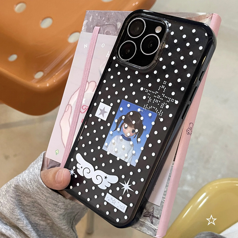 Ins Korean Girl Polka Dots Win - Phone Cases For Girls recensione e prezzo