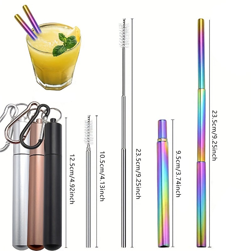 Reusable Telescopic Straw Stai - Phone Cases The Dairy recensione e prezzo