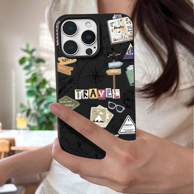 Travel Map Pattern Phone Case  - Phone Cases Leather recensione e prezzo