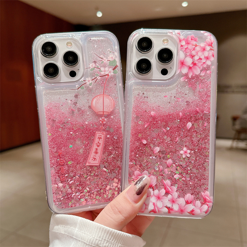 Peach Blossom Glitter Quicksan - Phone Cases Ysl recensione e prezzo