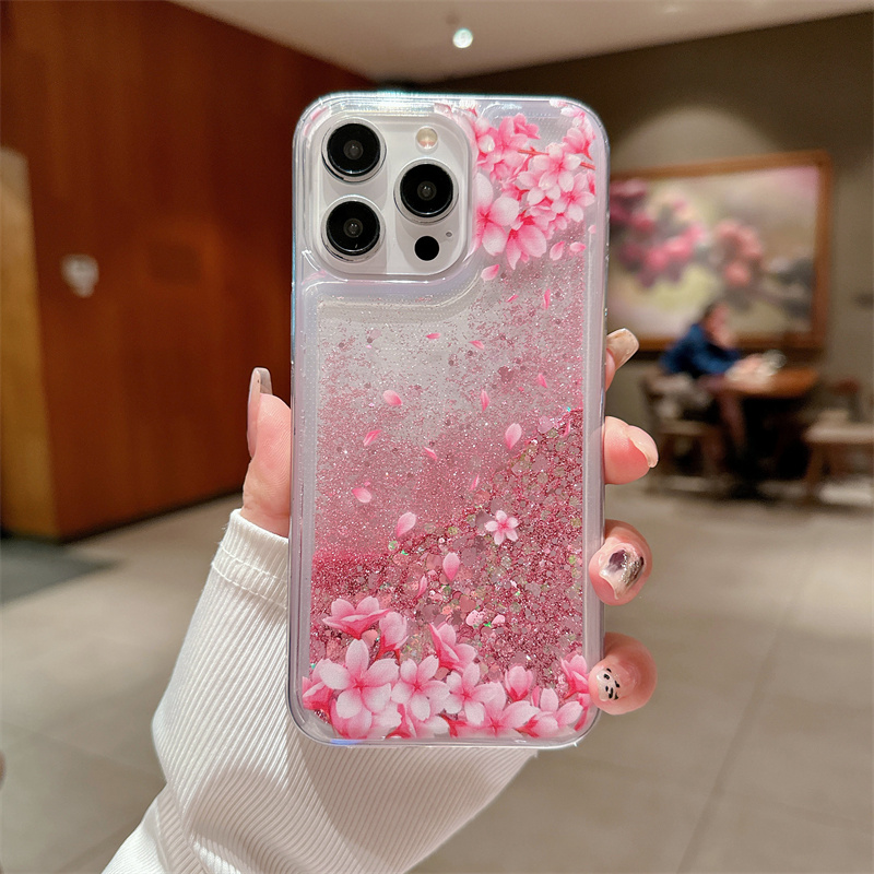 Peach Blossom Glitter Quicksan - Phone Cases Ysl recensione e prezzo