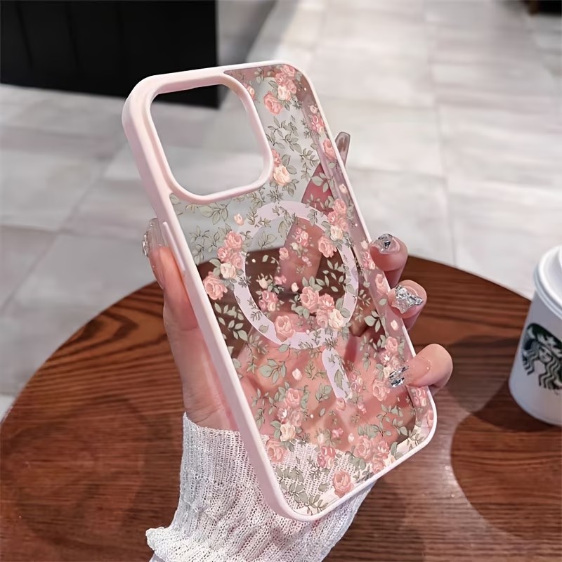 Pink Tiny Rose Clear Magnetic  - Phone Cases Transparent recensione e prezzo