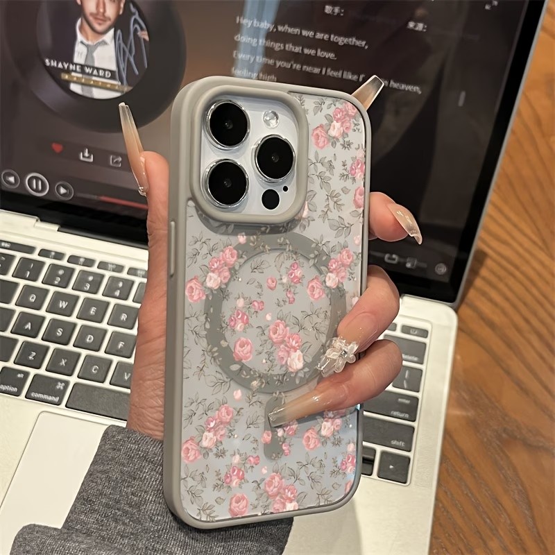 Pink Tiny Rose Clear Magnetic  - Phone Cases Transparent recensione e prezzo