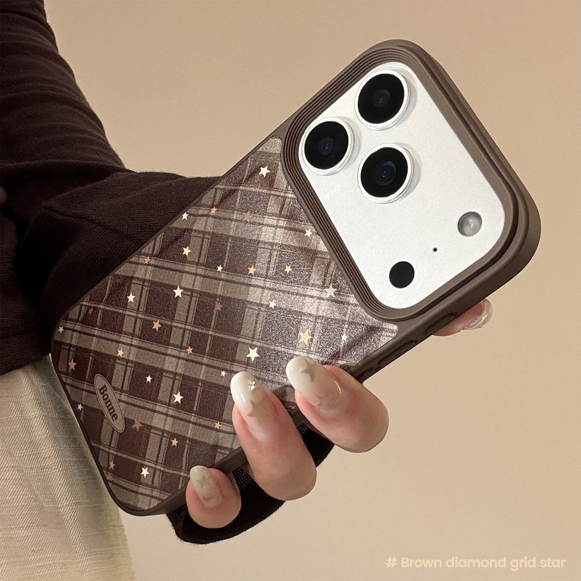 Korean Geometric Checkered Pat - Phone Cases Leather recensione e prezzo