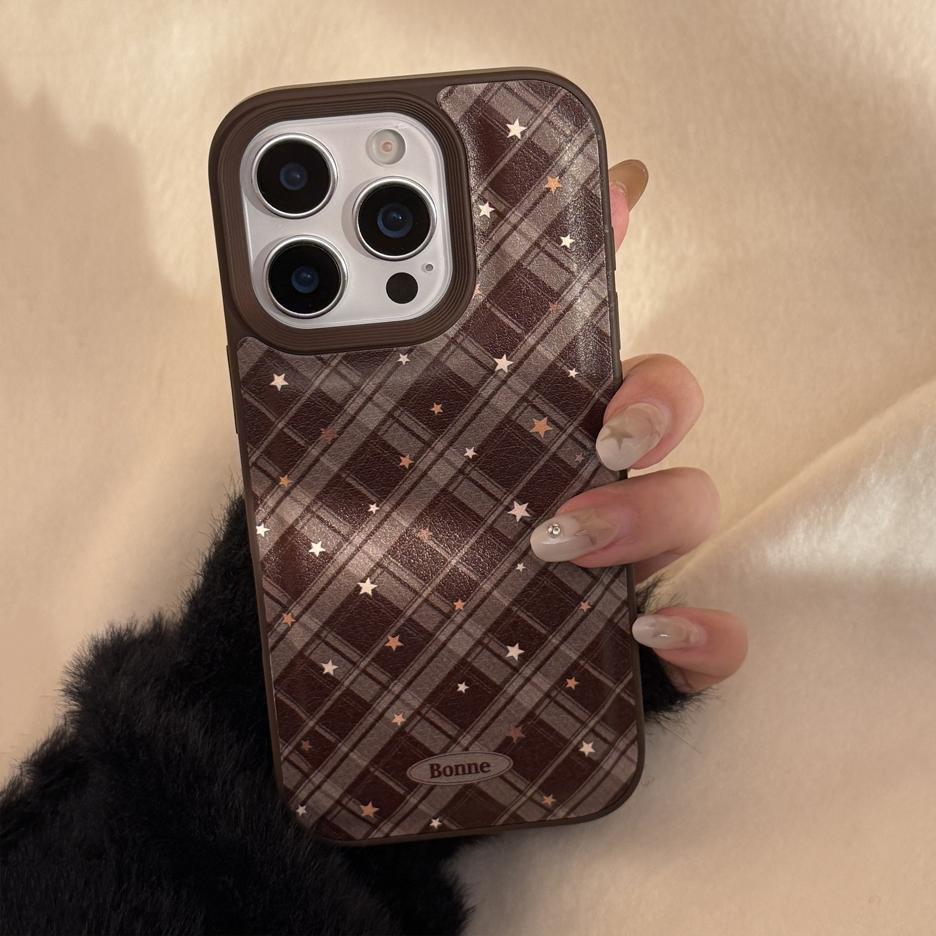 Korean Geometric Checkered Pat - Phone Cases Leather recensione e prezzo