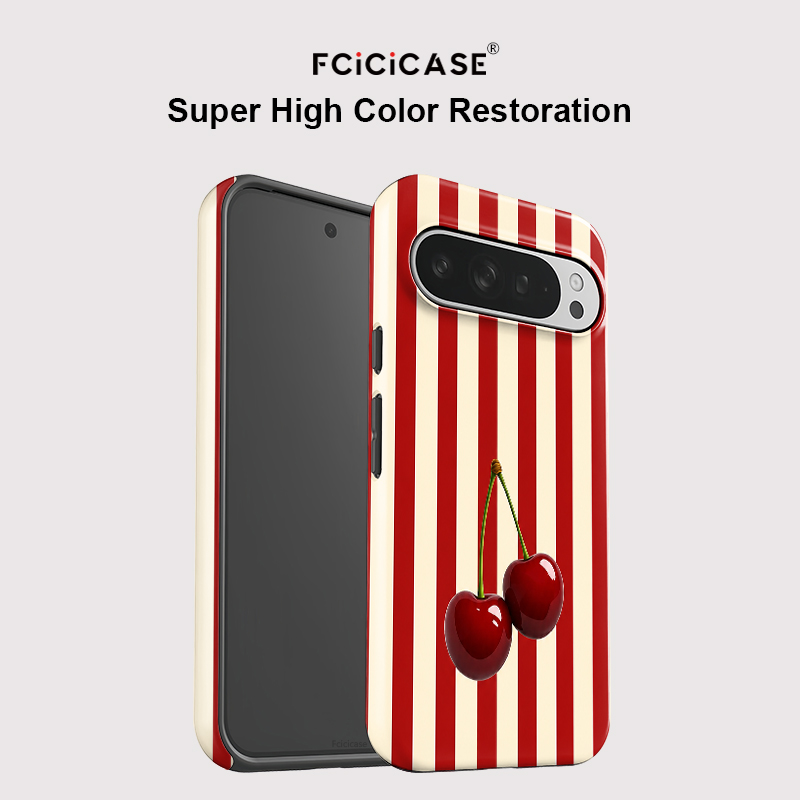 Fcicicase Cherry Stripe Patter - Phone Cases Pixel 10 recensione e prezzo