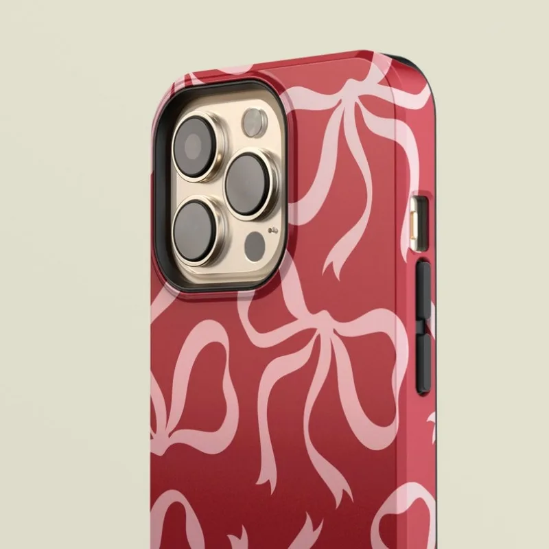 Pink Bows on Red Case For IPHO - Phone Cases Ysl recensione e prezzo