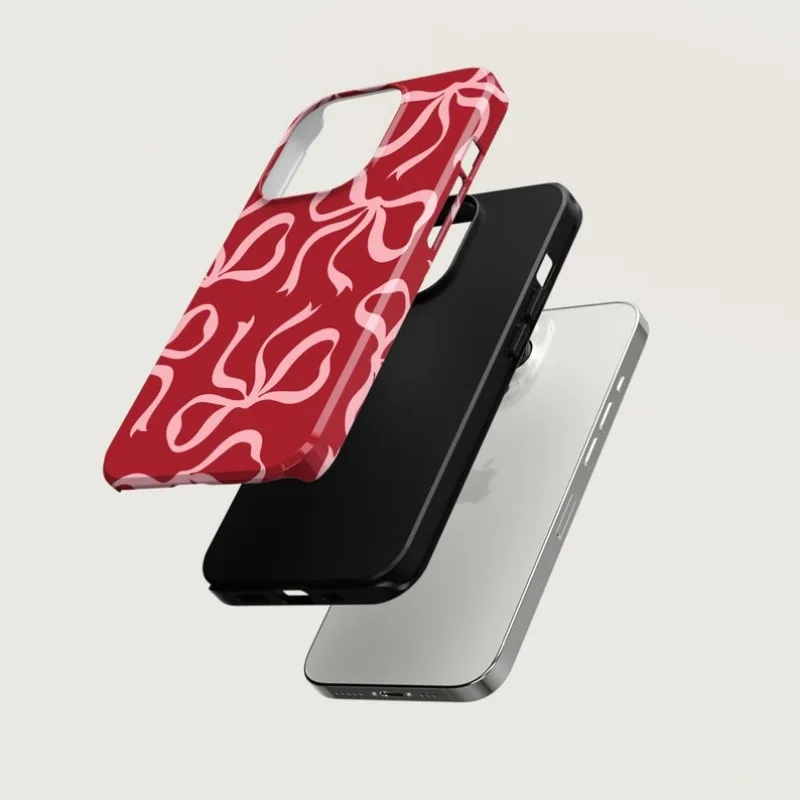 Pink Bows on Red Case For IPHO - Phone Cases Ysl recensione e prezzo