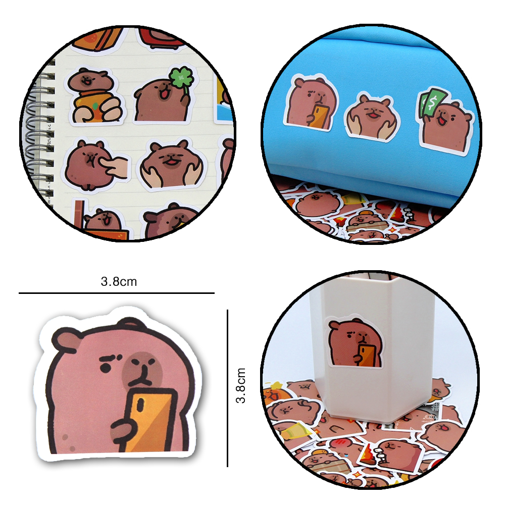 10/50/100Pcs Cute Cartoon Capy - Phone Cases Wholesale recensione e prezzo