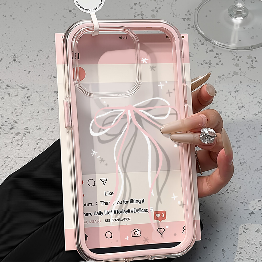 2in1 Pink Flower Case For iPho - Phone Cases Transparent recensione e prezzo