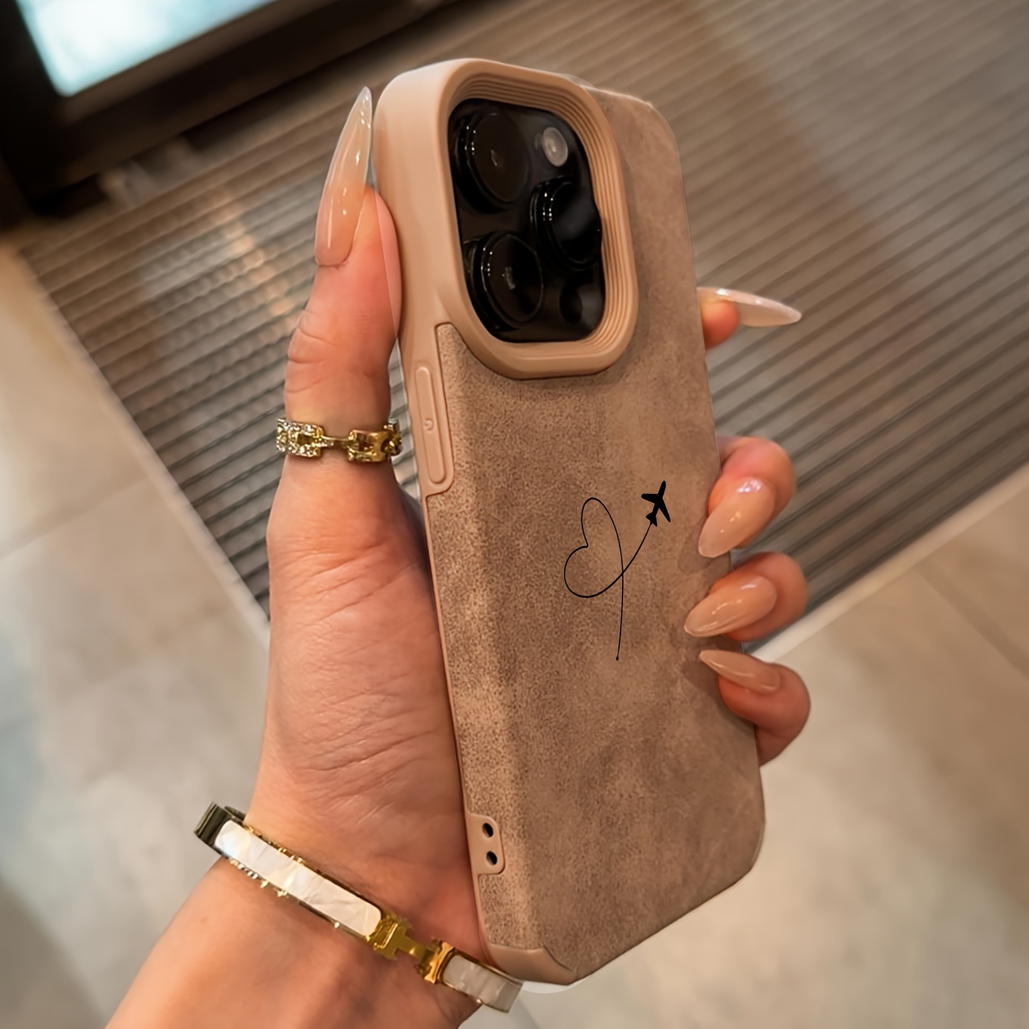Airplane Route Love Heart Desi - Phone Cases Leather recensione e prezzo