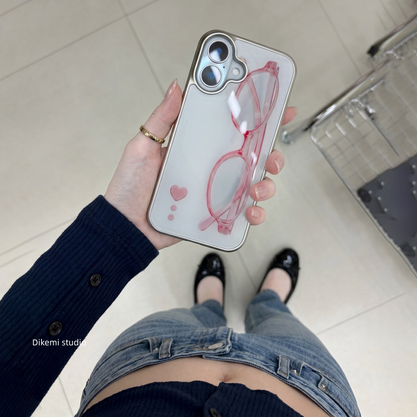 Korean ins Girl Heart Pink Gla - Phone Cases For Girls recensione e prezzo