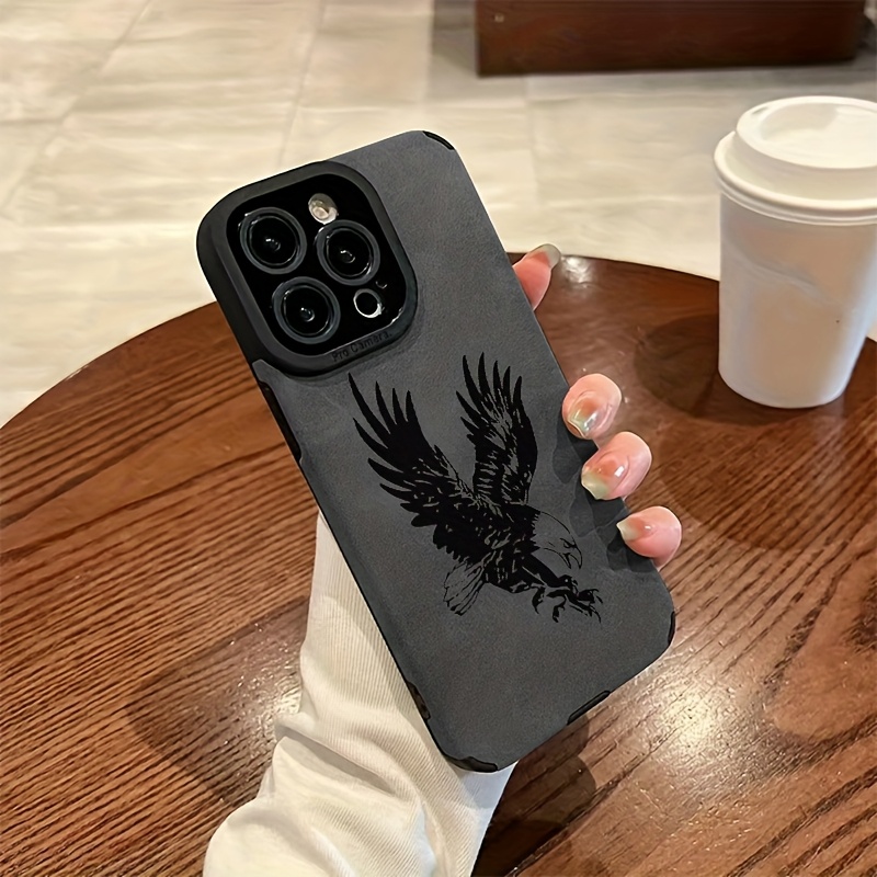 Black Eagle Pattern Leather Si - Phone Cases Leather recensione e prezzo