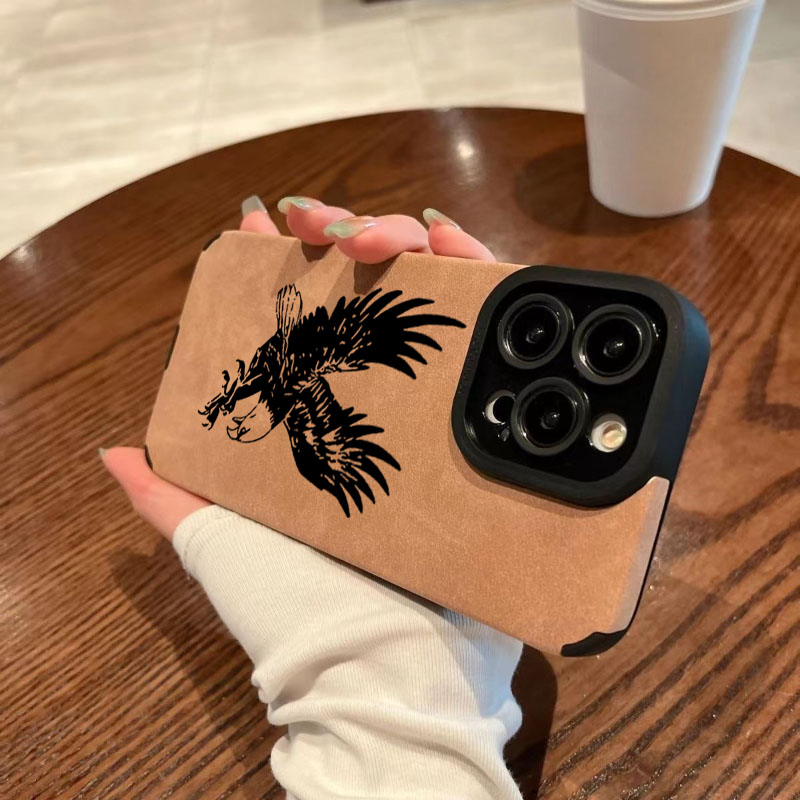 Black Eagle Pattern Leather Si - Phone Cases Leather recensione e prezzo