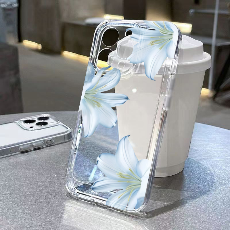 Fashion Exquisite White Lily F - Phone Cases Transparent recensione e prezzo