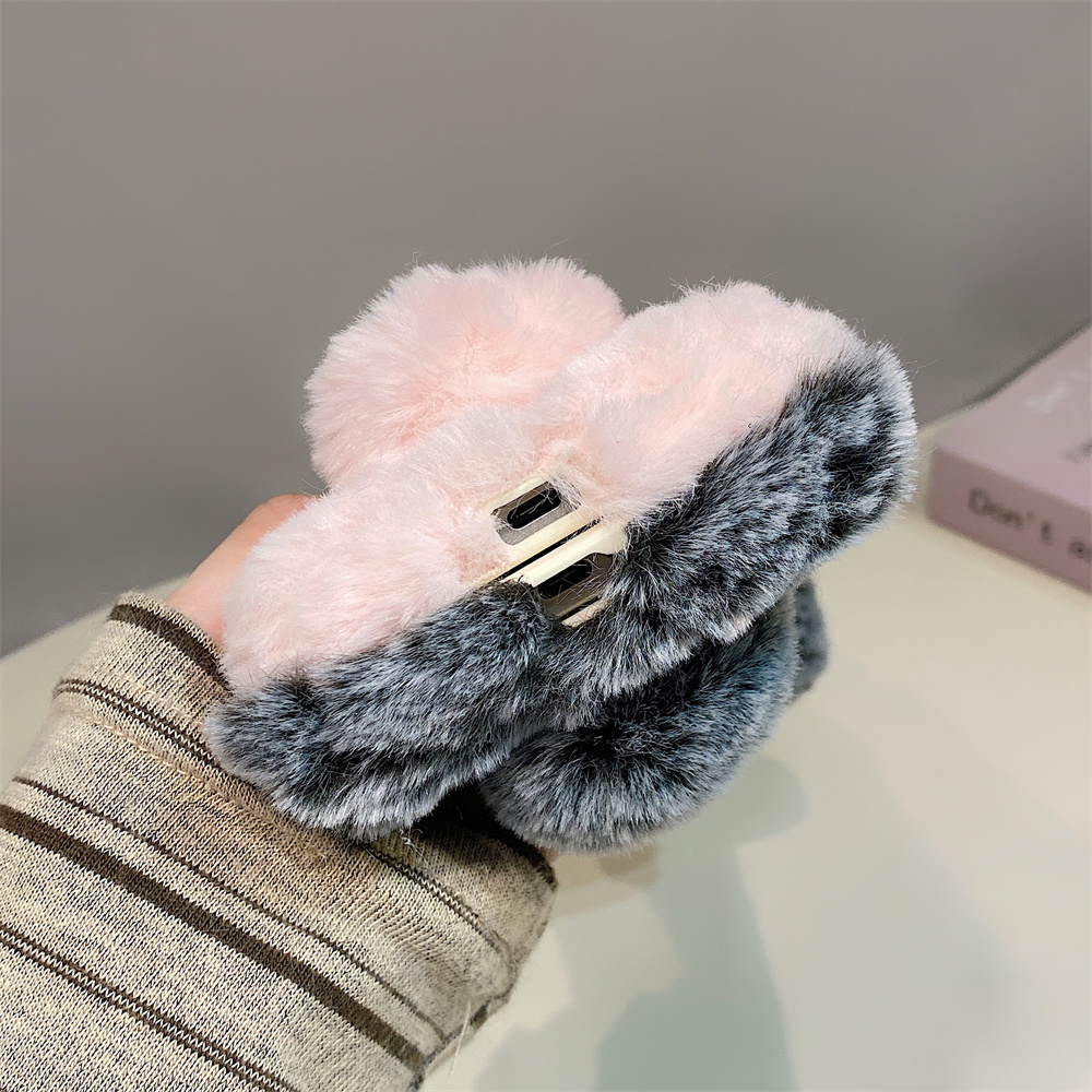 Cute Rabbit Ears Fluffy Stand  - Phone Cases For Samsung recensione e prezzo