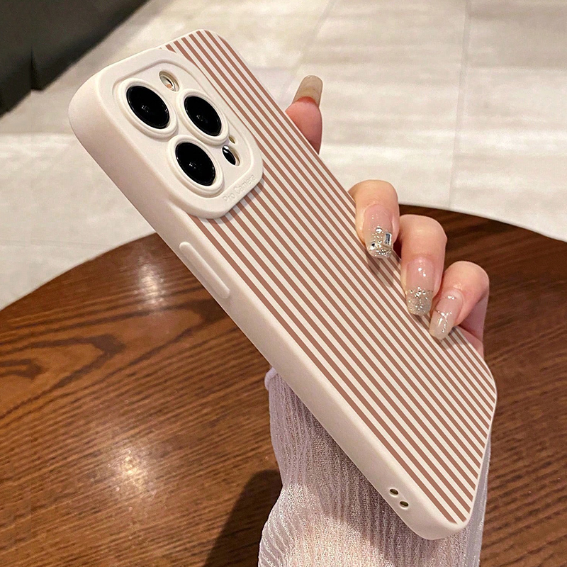 Pink Striped Painted Anti-Drop - Phone Cases Store recensione e prezzo