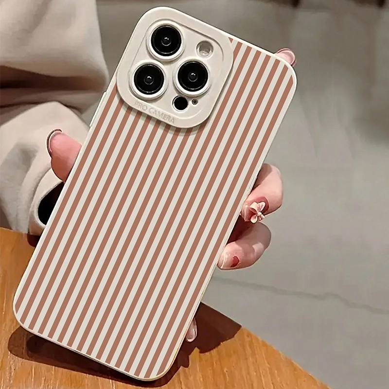 Pink Striped Painted Anti-Drop - Phone Cases Store recensione e prezzo