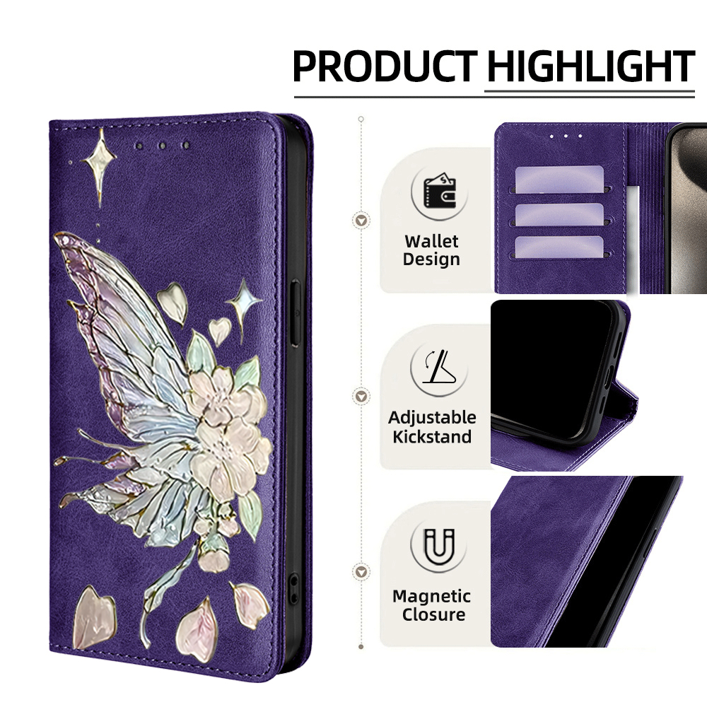 Painted Magnetic Flip Leather  - Phone Cases For Samsung S22 recensione e prezzo