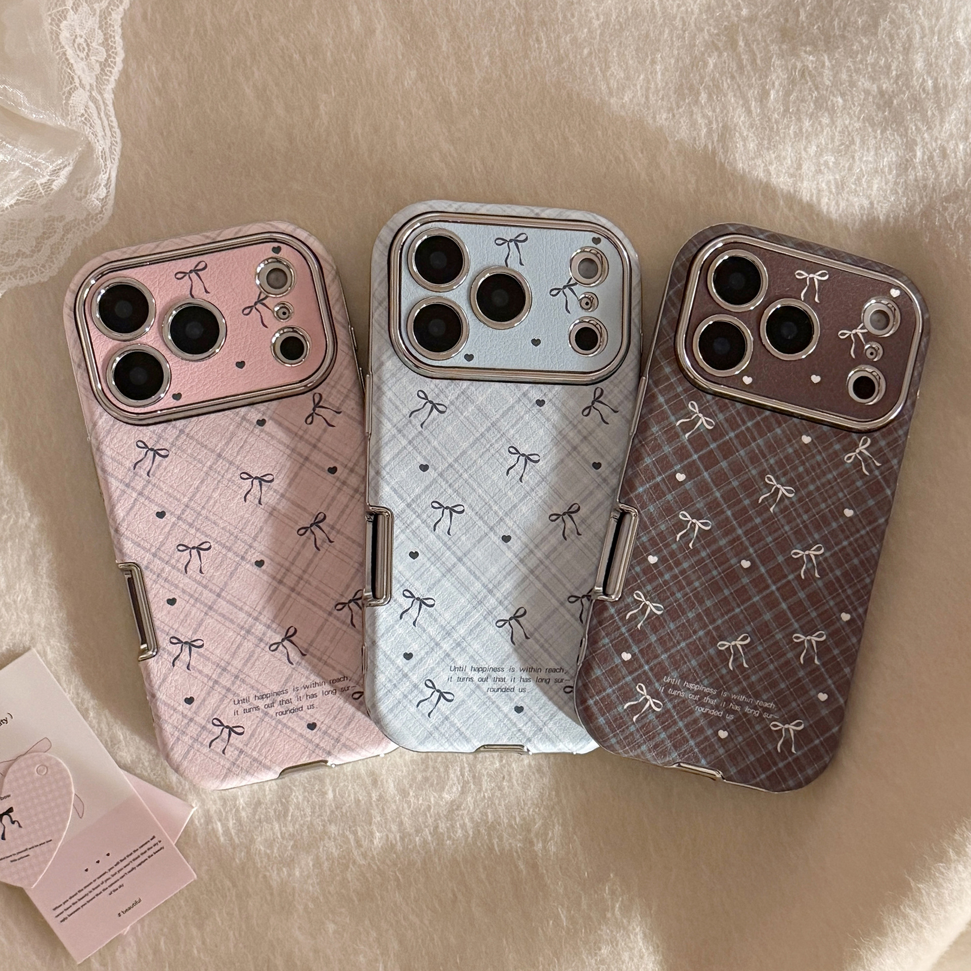 Korean Retro Plaid Grid Patter - Phone Cases Leather recensione e prezzo