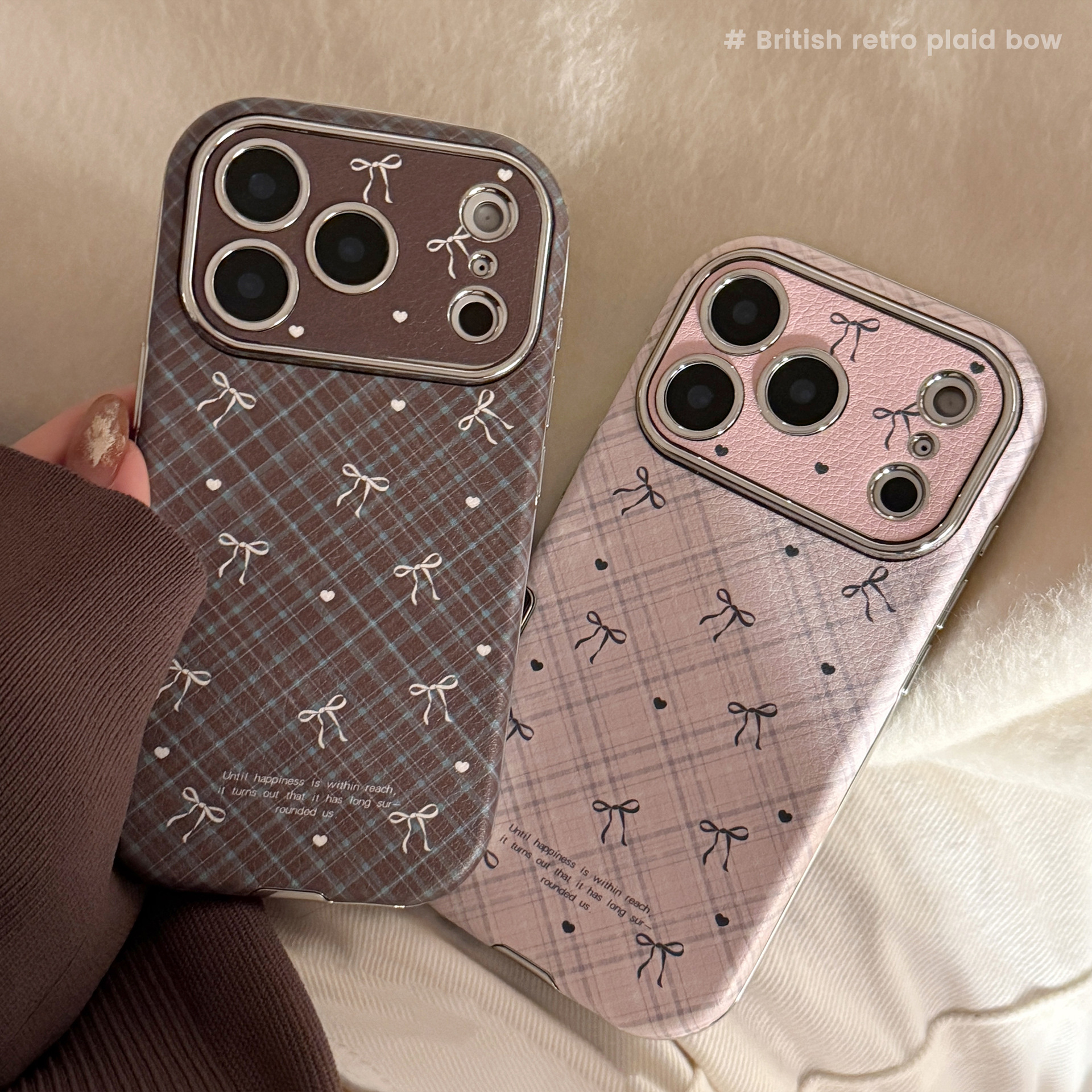 Korean Retro Plaid Grid Patter - Phone Cases Leather recensione e prezzo