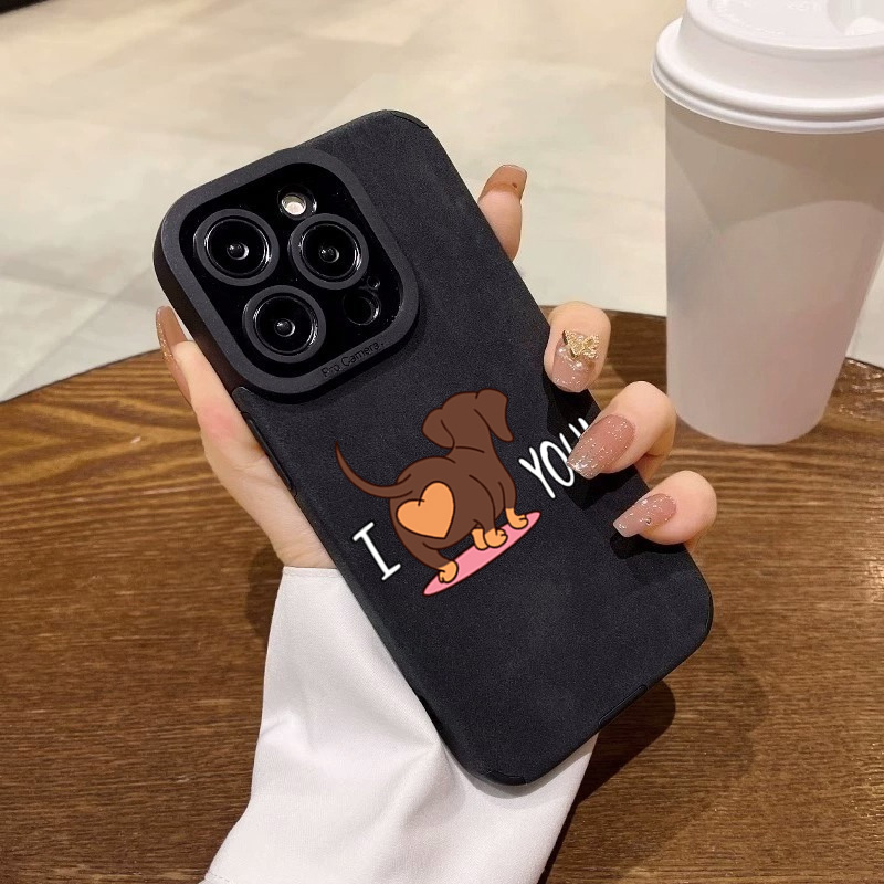 Cute Dachshund Heart Print Pho - Phone Cases Leather recensione e prezzo