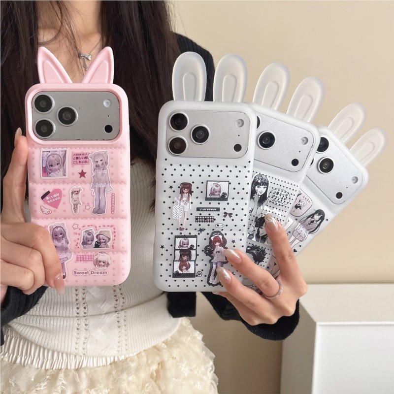 Japanese Y2K Cute Bunny Ear Ph - Phone Cases For Girls recensione e prezzo