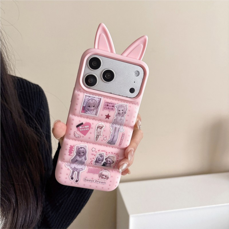 Japanese Y2K Cute Bunny Ear Ph - Phone Cases For Girls recensione e prezzo